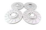 Alfa Romeo Giulia front & rear brake rotors drilled upgrade Epd #1305