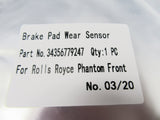 Rolls Royce Phantom front brake pad wear sensor  Epd #386