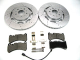 Maserati GranTurismo Gt front brake pads + rotors drilled & slotted Epd #606