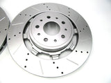 Maserati GranTurismo Gt front brake pads + rotors drilled & slotted Epd #606
