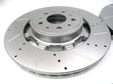Maserati GranTurismo Gt front brake pads + rotors drilled & slotted Epd #606