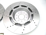 Maserati GranTurismo Gt front brake pads + rotors drilled & slotted Epd #606