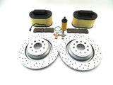 Maserati Ghibli Quattroporte rear brake pads rotors filters #877 14-16