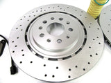 Maserati Ghibli Quattroporte 17-24 front rear brake pads & rotors FREE OIL FILTER #529