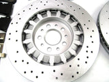 Maserati Ghibli Quattroporte 17-24 front rear brake pads & rotors FREE OIL FILTER #529