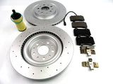 Maserati Ghibli Quattroporte 17-24 front rear brake pads & rotors FREE OIL FILTER #529