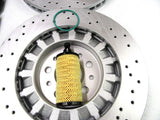 Maserati Ghibli Quattroporte front brake pads rotors + FREE OIL FILTER #530