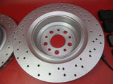 Maserati Ghibli Quattroporte rear brake pads & rotors Epd #495