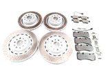 Maserati Levante S Modena front rear brake pads & dimpled drilled upgrade rotors TopEuro #15633