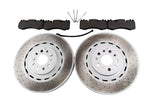 Maserati Levante S Trofeo front brake pads & dimpled rotors Epd #1565