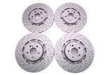 Mercedes E63 AMG S front rear brake disk rotors TopEuro #2703