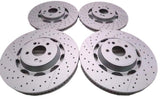 Mercedes E63 AMG S front rear brake disk rotors TopEuro #2703