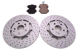 Mercedes E63 AMG S rear brake pads & rotors Low Dust TopEuro #2707