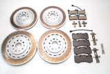 Maserati Ghibli 3.8 Trofeo front rear brake pads & dimpled rotors Epd #1890