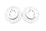 Maserati GranTurismo Quattroporte rear brake disc rotors Epd #1936
