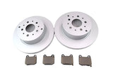 Maserati Quattroporte rear brake pads & rotors smooth Epd #1092