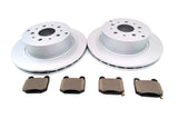 Maserati Quattroporte rear brake pads & rotors smooth Epd #1092