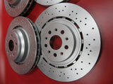 Maserati Ghibli Quattroporte Front And Rear Brake Disc Rotors Set of 4 #1507