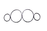Bentley Mulsanne black headlight rings 4pcs #2573