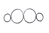 Bentley Mulsanne black headlight rings 4pcs #2573