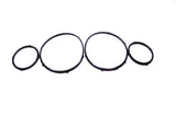 Bentley Mulsanne black headlight rings 4pcs #2573