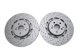 Mercedes E63 AMG S front brake disc rotors 2pcs TopEuro #2626