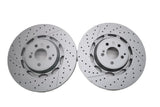 Mercedes E63 AMG S front brake disc rotors 2pcs TopEuro #2626