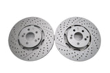 Mercedes Gt53 E63 C63 Cls63 Amg front brake diksc rotors 2pcs TopEuro #2637