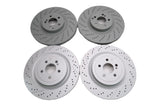 Mercedes Benz C63 Amg front & rear brake disc rotors TopEuro #2646