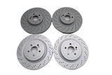 Mercedes Benz C63 Amg front & rear brake disc rotors TopEuro #2646