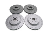 Mercedes Benz C63 Amg front & rear brake disc rotors TopEuro #2646