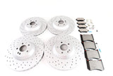 Mercedes S class S550 front rear brake pads & rotors Epd #1451