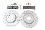 Maserati Ghibli Base front brake pads & drilled upgraded rotors #1301