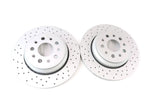 Maserati Ghibli Base rear brake pads & drilled upgraded rotors #1302