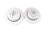 Maserati Ghibli Base rear brake pads & drilled upgraded rotors #1302