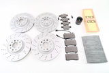 Alfa Romeo Giulia filters & front rear brake pads rotors drilled upgrade Epd #1303