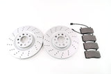 Alfa Romeo Giulia front brake pads & drilled upgraded rotors Epd #1306