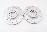 Alfa Romeo Stelvio front brake pads & drilled upgraded rotors Epd #1308