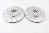 Alfa Romeo Stelvio front brake pads & drilled upgraded rotors Epd #1308