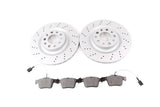 Alfa Romeo Stelvio rear brake pads & drilled upgraded rotors Epd #1312