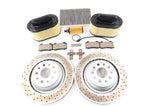 Maserati Ghibli Quattroporte rear brake pads rotors + filters 14-2016 #1338
