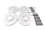 Alfa Romeo Stelvio front rear brake pads & rotors drilled upgrade Epd #1310