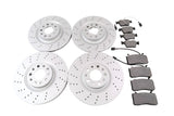 Alfa Romeo Giulia front rear brake pads & rotors drilled upgrade Epd #1304