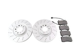 Alfa Romeo Stelvio front brake pads & drilled upgraded rotors Epd #1308